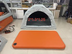 Tente gonflable 2-en-1 pour toit/eau, matériau haute résistance, coupe-vent, étanche, spacieuse, idéale pour la famille, le camping, la plage, les situations d'urgence - Product Image 6