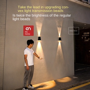 Moderno accesorio de montaje en pared para decoración del hogar al aire libre Ip65 impermeable patio jardín Led luz de pared - Product Image 4