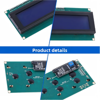Placa Adaptadora STN IIC 2004A, Película Azul PCF8574, Pantalla LCD de Alta Calidad de 77*25.2mm con Retroiluminación LED, Interfaz I2C