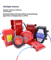 Extincteur automatique suspendu en métal rouge pour véhicule, maison, moteur, boîte électrique