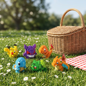 Wisehawk Mini Blocchi da Costruzione a Tema Animali e Natura, Giocattolo Educativo DIY per Bambini - Product Image 1