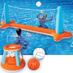 Custom Factory PVC Inflatable Volleyball Stand Set Water Play <b>Entertainment</b> Toys for Throwing - Product Image 2