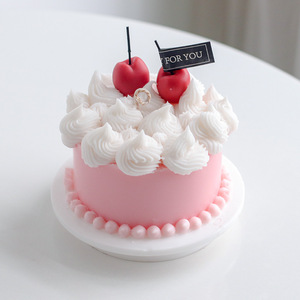 4-Inch Round Silicone Cake Mold For DIY <b>Candle</b> Making Pastry Baking Dessert Mold Modern Simple Style <b>Red</b> - Product Image 1