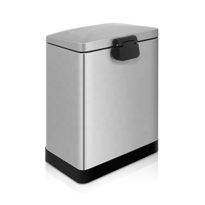 <span class=keywords><strong>Cubo</strong></span> de <span class=keywords><strong>basura</strong></span> Rectangular de acero inoxidable para Hotel, papelera grande con <span class=keywords><strong>Pedal</strong></span>, <span class=keywords><strong>40</strong></span> <span class=keywords><strong>litros</strong></span> - Product Image 3