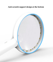 Handheld Illuminated Lighted Magnifying Glass with 20Leds, 3 Light Modes & Rechargeable USB Magnifier Seniors