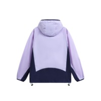 Veste à capuche personnalisée avec logo, blocs de couleur, écologique, séchage rapide, protection solaire UPF 50+, légère, coupe-vent pour l'extérieur