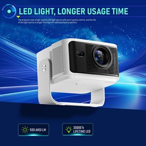 HY350MAX <b>Projector</b> 1080P <b>Android</b> 10 500 Lumens Home Theater Portable - Product Image 4
