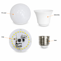 Ampoule LED en forme de A, culot B22/E27, AC 85-265V, multi-puissance, éclairage résidentiel et professionnel, certifiée CCC, 6500K, vente en gros