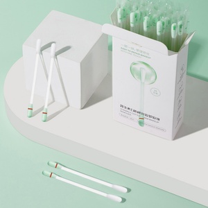 Coton-tige écologique en coton pur, rempli de liquide, pour le maquillage, le nettoyage des cils et les soins de beauté - Product Image 1
