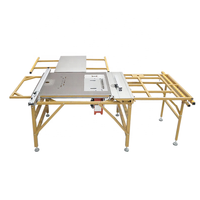 Sierra de mesa deslizante multifuncional automática de precisión WANJIA WJ680 para carpintería, sierra horizontal para cortar paneles de madera con motor