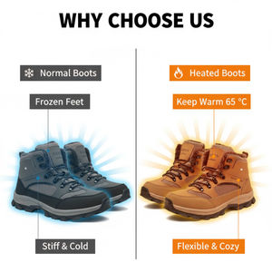 Zapatos inteligentes con calefacción y calentamiento para exteriores, para hombre y mujer, con carga móvil (usables durante 20 horas de forma continua) - Product Image 5