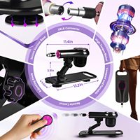 Machine sexuelle automatique intelligente réglable de haute qualité pour adultes, jouet vibrant en forme de pistolet pour femme, masseur vibrant écologique