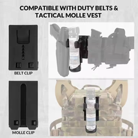 Étui de chasse Molle pour spray au poivre, à dégagement rapide, anti-ours, verrouillable, avec clip ceinture