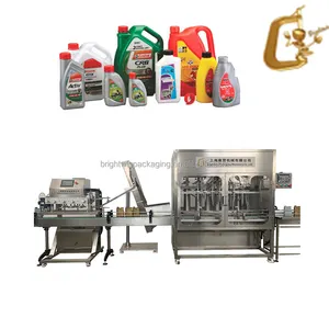 Manufacturer Sale Automatic Lube Oil Bottle Filling Capping Labeling Machine