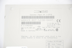 1 Stück Nagelneues Original-Gehäuse Membran OP7-DP12 6AV3 607-1JC30-0AX1 6AV3607-1JC30-0AX1 B - Product Image 3