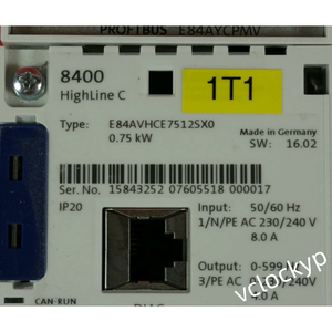 อินเวอร์เตอร์ Lenze E84AVHCE7512SX0 รุ่น 8400 HighLine มือสอง - Product Image 1