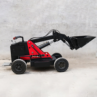 China New Electric Loader Rough Terrain All Terrain Gabelstapler 1 Tonne 1,5 Tonnen Outdoor Mini Fernbedienung Elektro lader