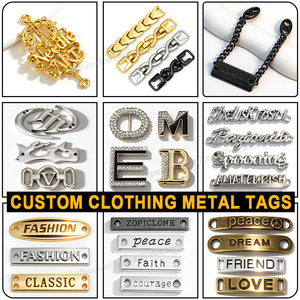 Etiquetas Metálicas Personalizadas para <span class=keywords><strong>Ropa</strong></span> con Forma <span class=keywords><strong>de</strong></span> Rollo y Logotipo en Relieve 3D para Prendas y Bolsas - Product Image 5