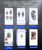 AIMO Nouvelle imprimante de pochoir de tatouage M08E-WS A4 Imprimante de tatouage temporaire thermique Machine à tatouer les autocollants