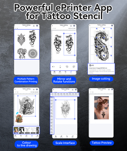 Aimo mới Tattoo Stencil máy in M08E-WS A4 nhiệt tạm thời Tattoo Printer Sticker Tattoo Machine - Product Image 4