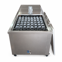 Machine à glace industrielle 1000 kg/24h, blocs de glace de 3 kg, équipement de fabrication de glace en acier inoxydable