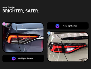 ไฟท้ายรถยนต์ LED สีแดง รุ่นใหม่ AURON กันน้ำ วัสดุ ABS สำหรับไฟเลี้ยว Corolla 2019-2023 12V ไฟเบรก ไฟท้าย - Product Image 4