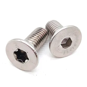 ראש Countersunk Hex Socket בורג m10 DIN 7991 נירוסטה A4 ראש שטוח hex socket בורג