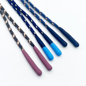 Customized Factory Polyester Hoodie Drawstring Rope Silicone Dipped Ends <b>Cord</b> Sweatpants Shoelaces Coated Technique Various - Product Image 5