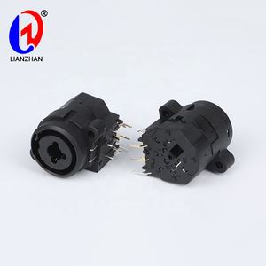 Adaptateur de haut-parleur audio <span class=keywords><strong>XLR</strong></span> 1/4 <span class=keywords><strong>Combo</strong></span> <span class=keywords><strong>Jack</strong></span> 11 broches Noir Montage sur panneau Connecteur pour équipement audio professionnel - Product Image 3