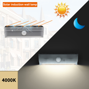 Lámpara Solar LED con Sensor de Movimiento IP65, Luz de Jardín Impermeable para Exteriores, Apliques Solares para Escaleras, Vallas y Paredes Exteriores - Product Image 6