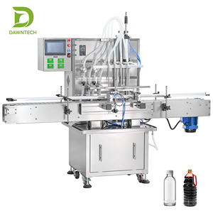 4 Head Magnetic Pump Liquid Filler With Conveyor For Oil Solvent Alcohol Detergent Automatic Drip <b>Proof</b> - Product Image 3