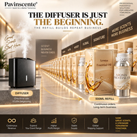 Flacon d'huile concentrée estivale colorée pour diffuseur d'arômes, collection hôtelière, parfum musqué longue durée