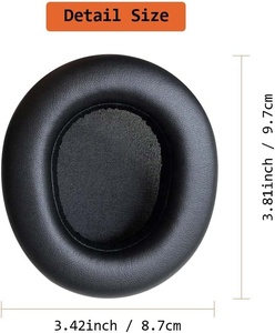 Oreillettes en cuir Hotsell pour coussinets d'oreille sans fil Steelseries <span class=keywords><strong>Arctis</strong></span> <span class=keywords><strong>Nova</strong></span> <span class=keywords><strong>Pro</strong></span> coussins d'oreille de remplacement - Product Image 6