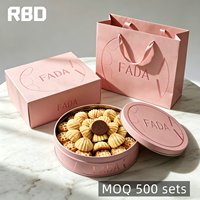 En gros, Boîte en carton et Sac en papier biodégradables, rose, avec logo personnalisé, pour collection de jouets alimentaires, ensemble anti-stress de qualité alimentaire, mignon