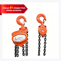 Palans à chaîne manuels portables à coque triangulaire certifiés CE 0,5T-10T