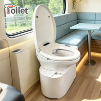 WC intelligent écologique pour camping-car, bidet biodégradable, WC électronique compact, pour projets mobiles, bateaux, yachts, vente en gros