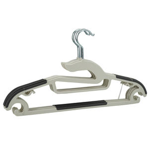 Charisma Durable <span class=keywords><strong>Plastic</strong></span> Kleiderbügel mit rutsch festen Pads Platzsparender Easy Slide Organizer für die Verwendung im Schlafzimmer - Product Image 1