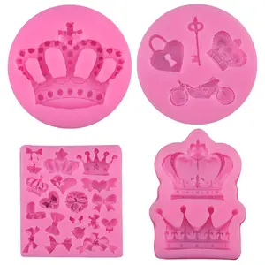 Khuôn Bánh Kẹo Mềm Silicone Hình Vương Miện Trang Trí Bánh