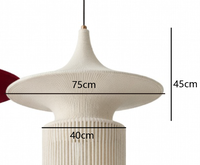 Abat-jour de plafond bohème fait main avec pompons, style côtier méditerranéen européen, en coton, pour la décoration intérieure, cadeau luxueux