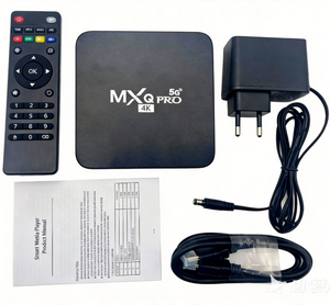 Decoder TV Box Android PRO MAX con WiFi 2.4G/5G, Quad Core, 4K HDR+, Media Player con Chromecast e <span class=keywords><strong>YouTube</strong></span> - Product Image 1