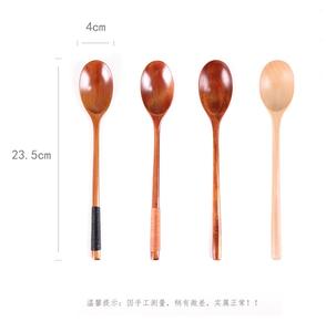 ช้อนตักซุปสไตล์เกาหลีแบบญี่ปุ่นขนาด9นิ้วช้อนไม้ใส่อินเทอร์<span class=keywords><strong>เน็ต</strong></span>ยอดนิยมมีด้ามยาวมีโลโก้ - Product Image 6