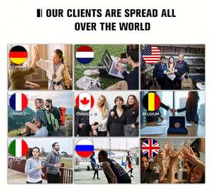 การ์ดอวยพรทำด้วยมือพร้อมขอบกระดาษดาดฟ้าและทำความสะอาดสไตล์ภาพประกอบที่ทันสมัยเพื่อความสมดุลของภาพ - Product Image 3