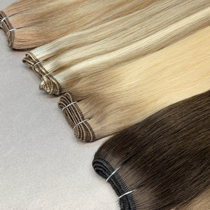 Anruina 12A 15A Cheveux Humains 100% Remy Européens de Haute Qualité, Double Trame, 20 Pouces, 613 #   Extensions de cheveux blonds pour tissage - Product Image 3