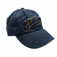 Casquette de baseball vintage personnalisée avec logo OEM, 100 % coton respirant, imperméable, visière incurvée classique, unisexe, casquette de sport 3D – Grande Vente