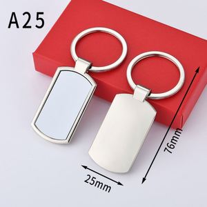 Llavero de Acero Inoxidable y Aleación de Zinc con Logotipo Personalizado al por Mayor X48, Impresión UV, Serigrafía, Grabado, Llavero de Metal en Blanco - Product Image 1