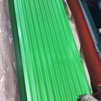 Tôle de Toiture en Acier Synthétique de Haute Qualité, Métal Galvanisé Ondulé Coloré PPGI PPGL