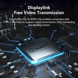 14 cổng Docking Station <span class=keywords><strong>4</strong></span> màn hình HDTV * 2 dp * 2 Adapter kép 4K @ 60Hz <span class=keywords><strong>USB</strong></span> C máy tính xách tay HUB cho Windows MacBook Pro DisplayLink - Product Image 3