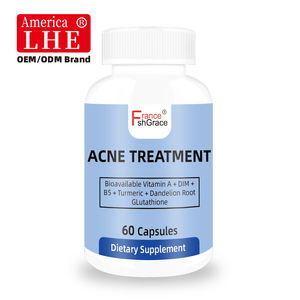 Fabricante Mayorista de Suplementos para el Acné, Vitaminas para una Piel Limpia, para Mujeres y Hombres, 60 Cápsulas - Product Image 1