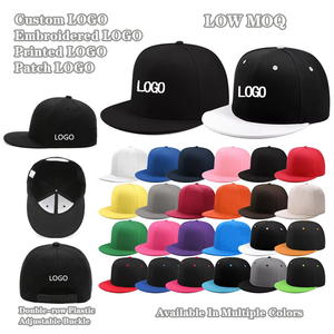 Casquette de baseball snapback personnalisée en gros avec logo 3D brodé pour hommes et femmes, casquette snapback à visière plate de haute qualité personnalisée à 6 panneaux - Product Image 1