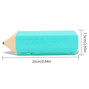 <b>School</b> Supplies for Students Stationery Flexible Custom Silicone Pencil case Pouch Crayon Shaped <b>Bag</b> Pencil case with logo - Product Image 6